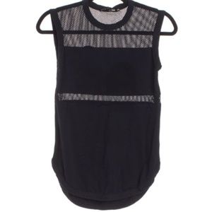 Rag & Bone  Perforated Panel Jersey Blouse XXS